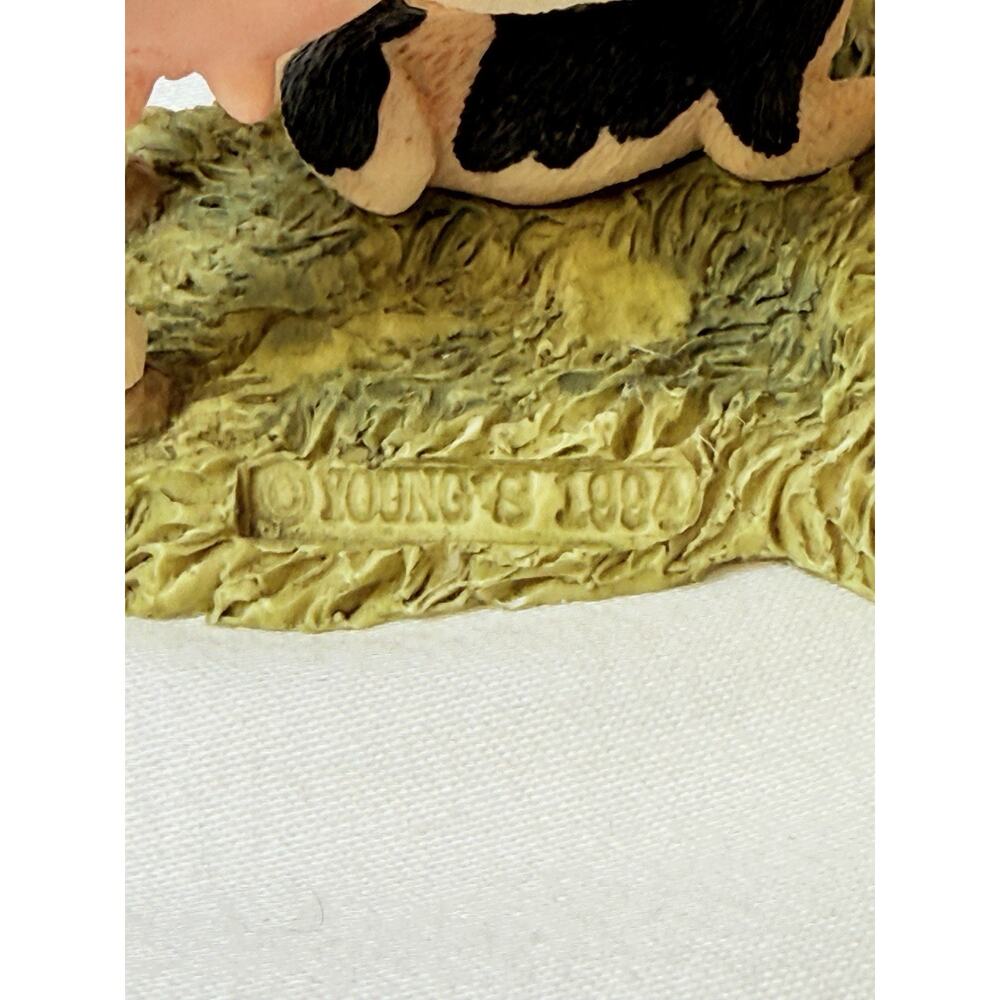 Young’s 1984 Cow & Calf Reason Farm Country Dairy Decor - Picture 8 of 11